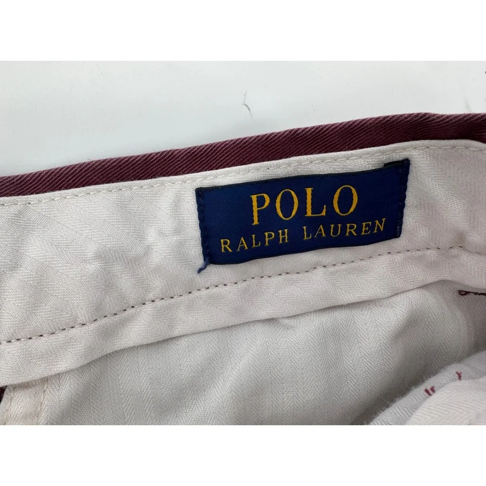 Polo Ralph Lauren Chino Pants‎ 31x32 Men Burgundy Classic Fit Preppy Golf